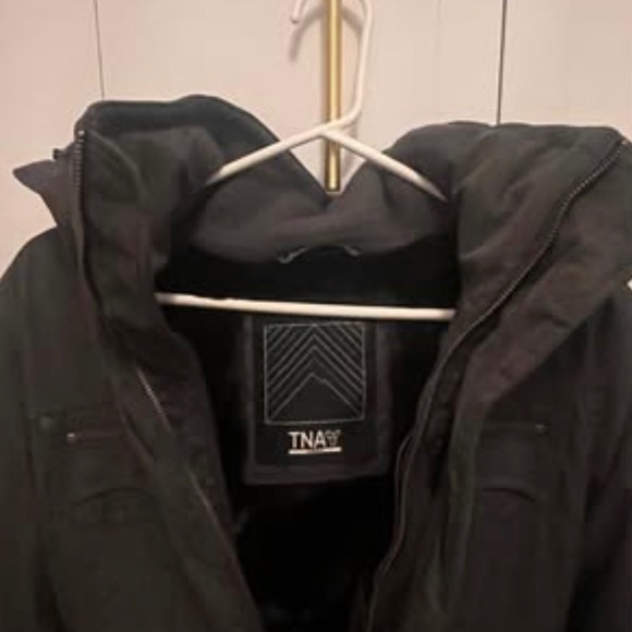 TNA dark gray warm winter coat - Picture 3 of 3